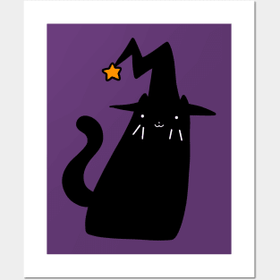 Witch Black Cat Posters and Art